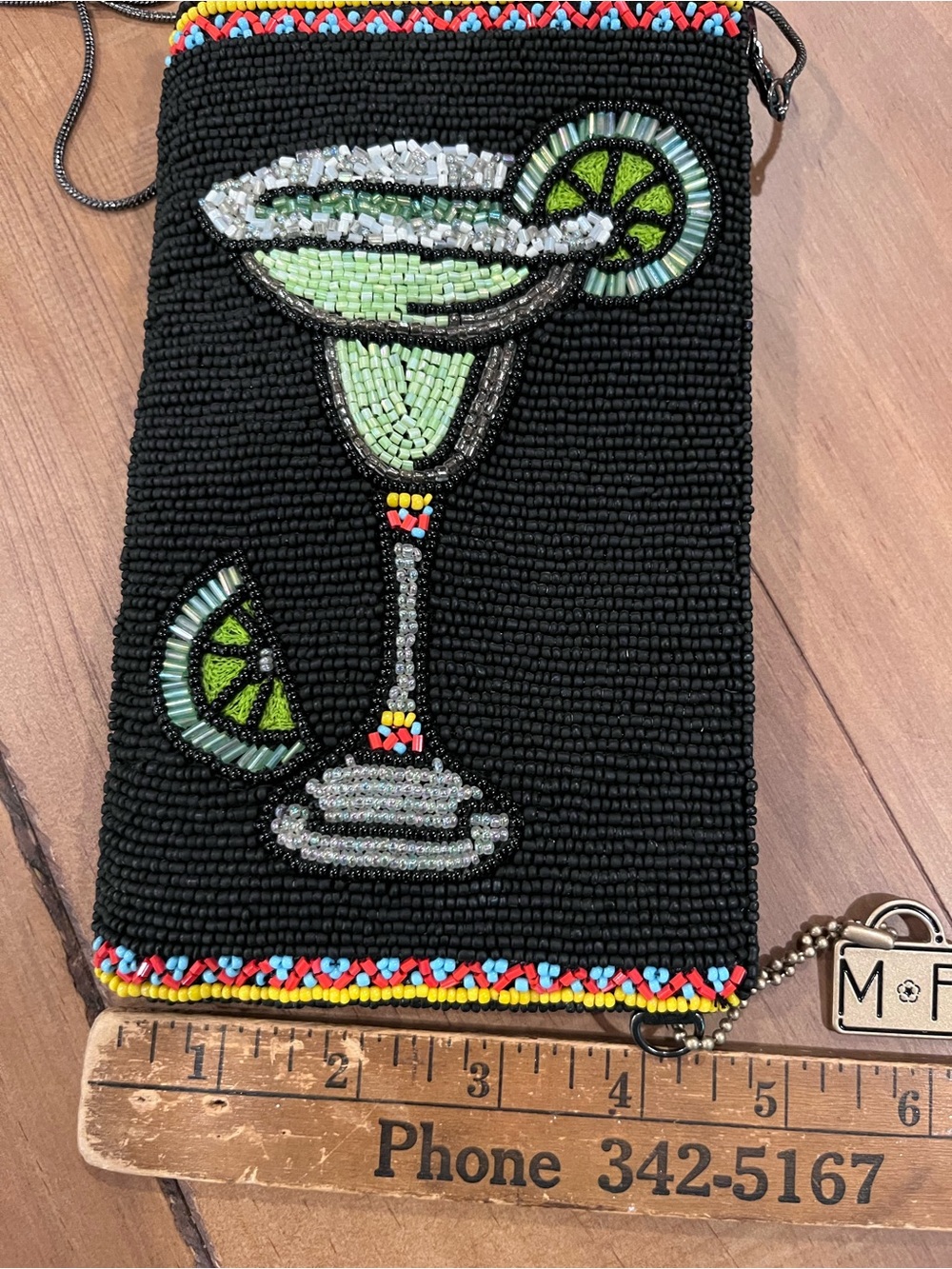 Mary Francis intricate beaded “Salty” Margarita phone case - Picture 4 of 7